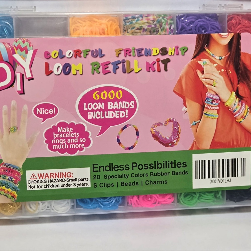 Colorful Friendship Loom Refill Kit - Pink Pack